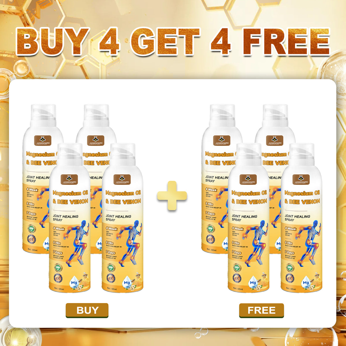 đ§đADNOON⢠Magnesium Oil & Bee Venom Joint Healing Spray