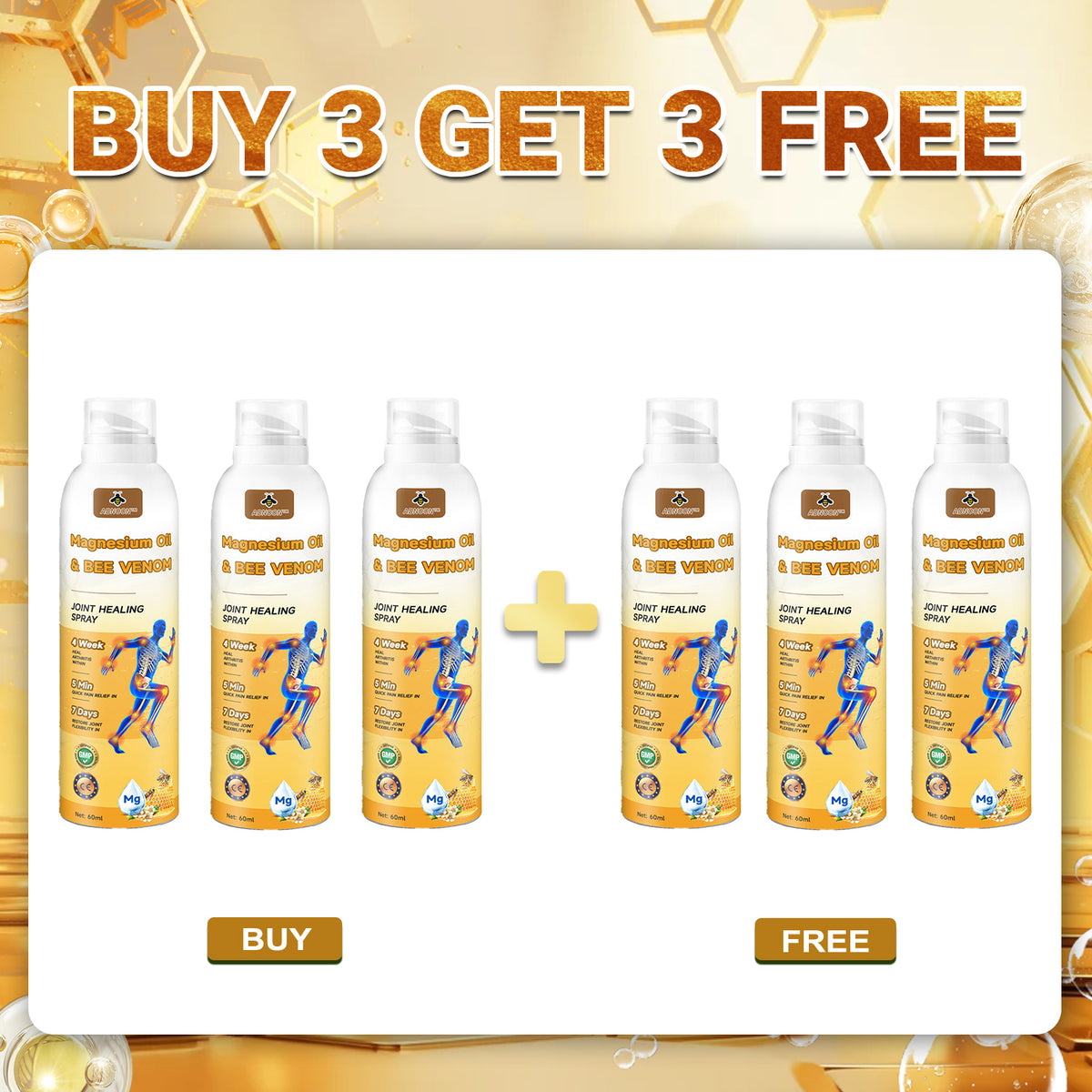 💧🐝ADNOON™ Magnesium Oil & Bee Venom Joint Healing Spray